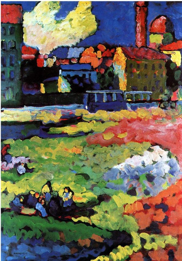 Munich-Schwabing With The Church Of St. Ursula by Wassily Kandinsky
