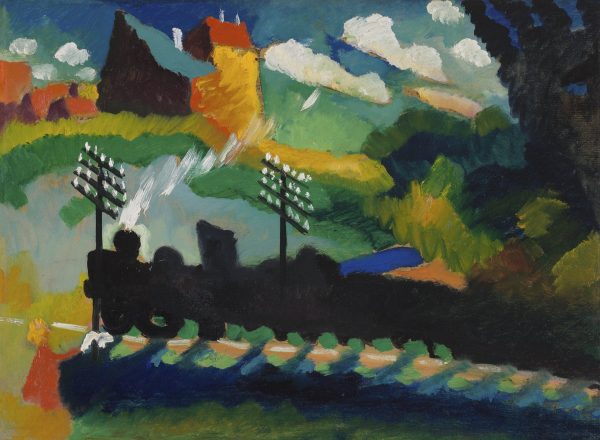 Murnau View With Railway And Castle by Wassily Kandinsky