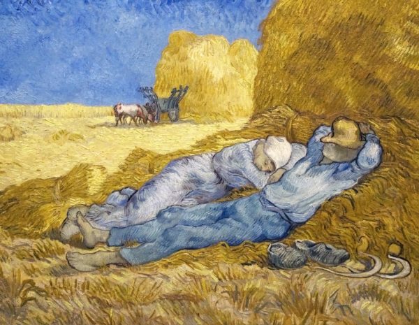 Noon Rest from Work After Millet by Vincent Van Gogh