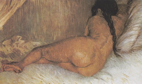 Nude Woman Reclining Seen from the Back by Vincent Van Gogh
