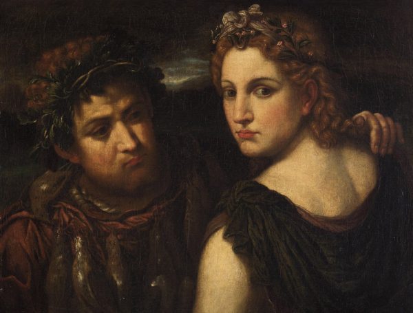 Nymph and Hunter by Paris Bordone