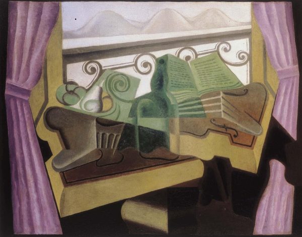 Open Window with Hills by Juan Gris