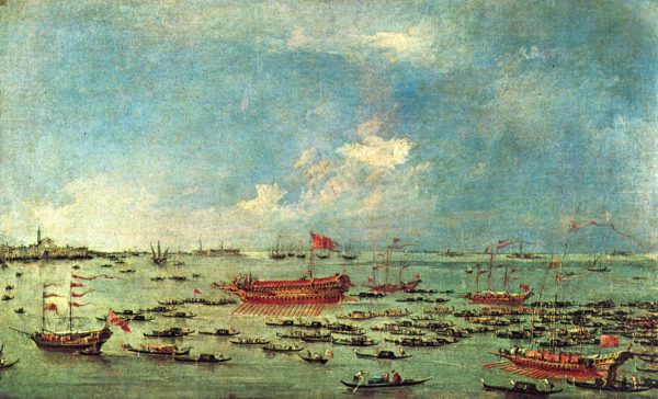 Outward Voyage of the Bucintoro to San Nicol by Francesco Guardi
