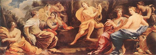 Parnassus or Apollo and the Muses by Simon Vouet