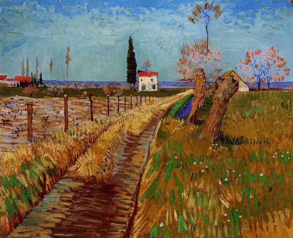 Path Through a Field with Willows by Vincent Van Gogh