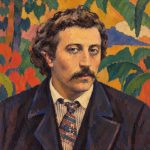 Portrait of Paul Gauguin in his Synthetist Post-Impressionist style