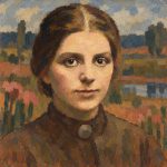 Portrait of Paula Modersohn-Becker in her early German Expressionist style