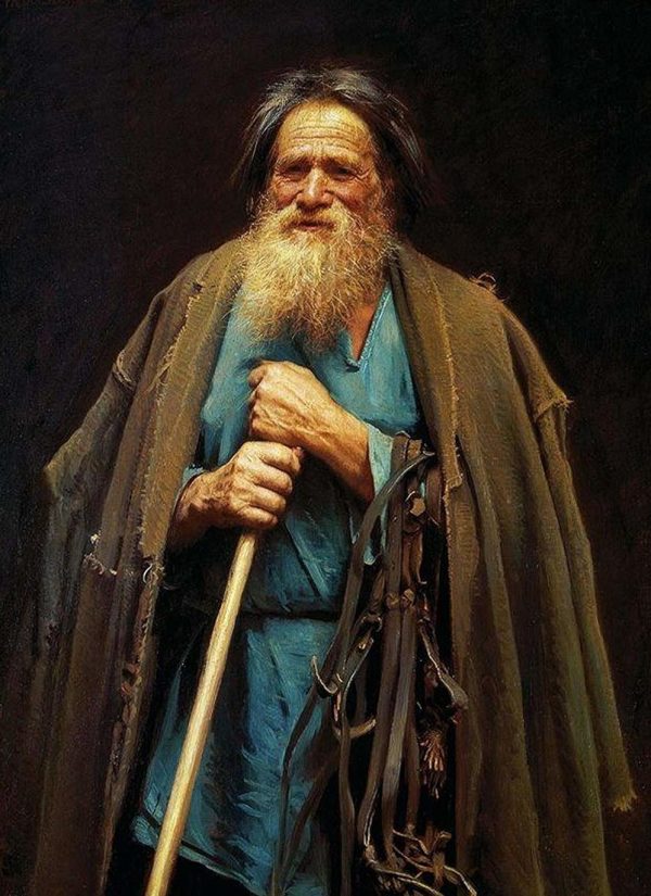 Peasant Holding a Bridle by Ivan Nikolaevich Kramskoy