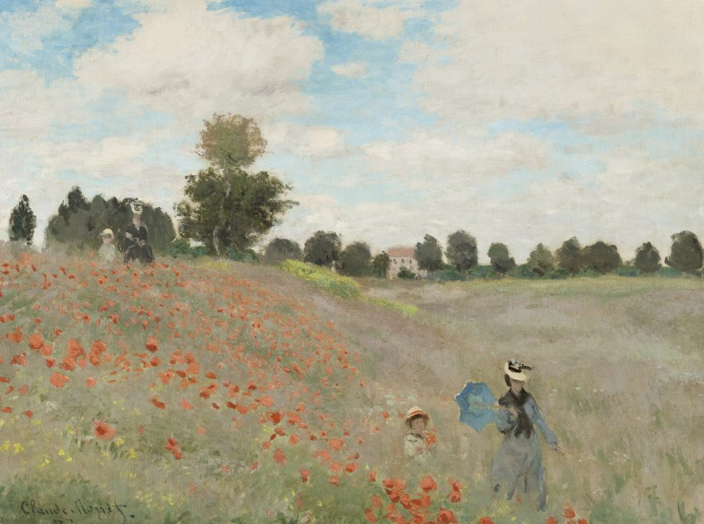 Poppies at Argenteuil by Claude Monet - hand-painted oil reproduction