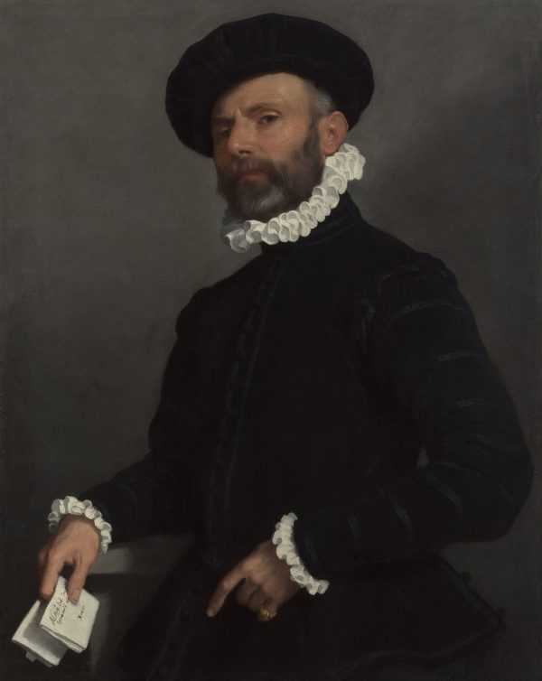 Portrait of a Man holding a Letter (L 'Avvocato) by Giovanni Battista Moroni