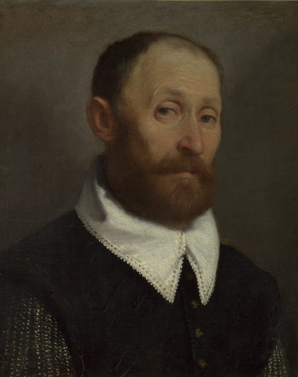 Portrait of a Man with Raised Eyebrows by Giovanni Battista Moroni