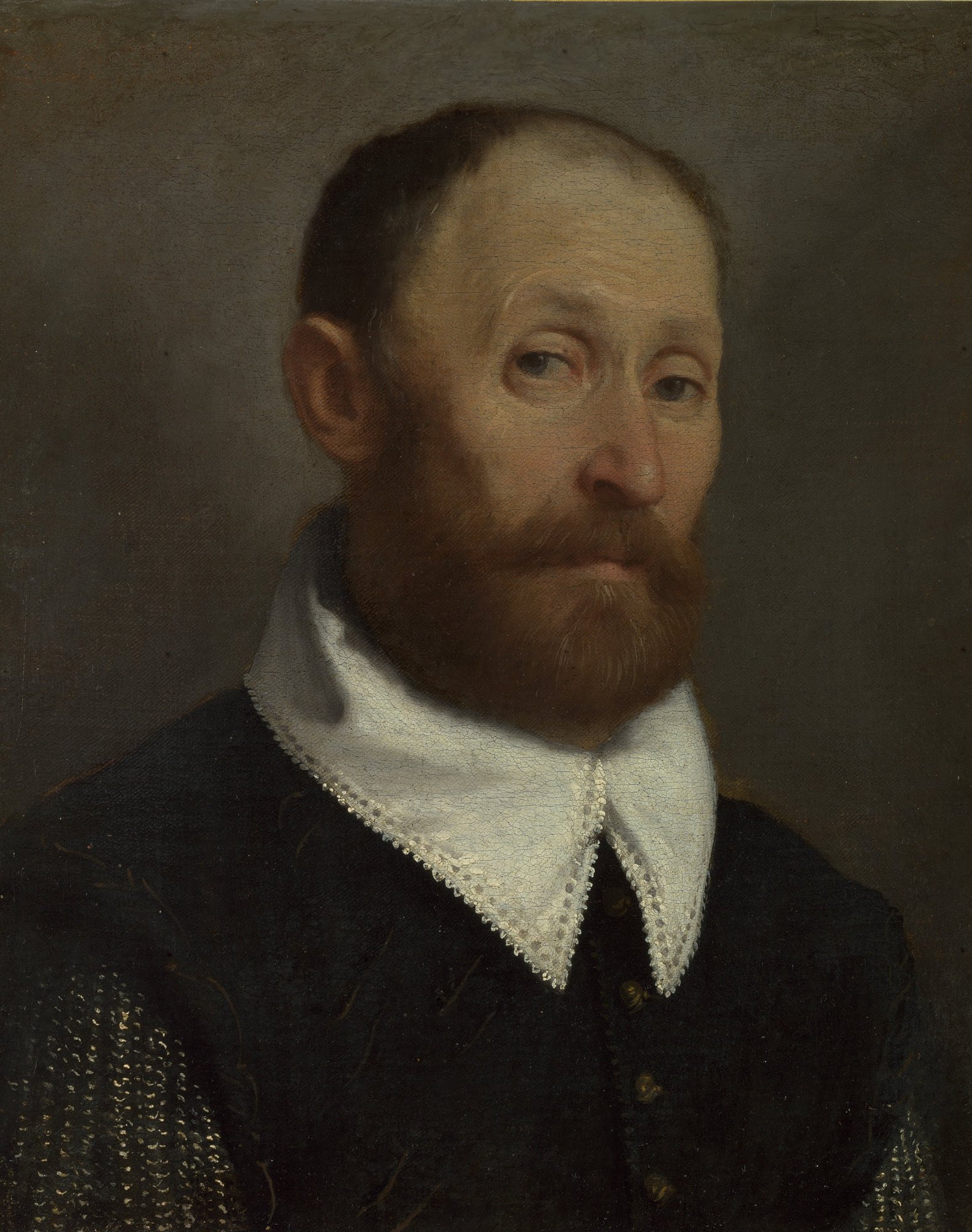 Portrait of a Man with Raised Eyebrows by Giovanni Battista Moroni - hand-painted oil reproduction