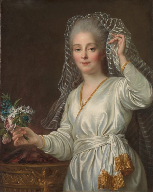 Portrait of a Young Woman as a Vestal Virgin by Francois-Hubert Drouais