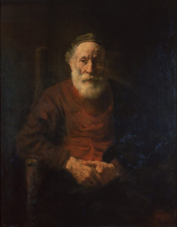 Portrait of an Old Man in Red 1652 to 54 by Rembrandt