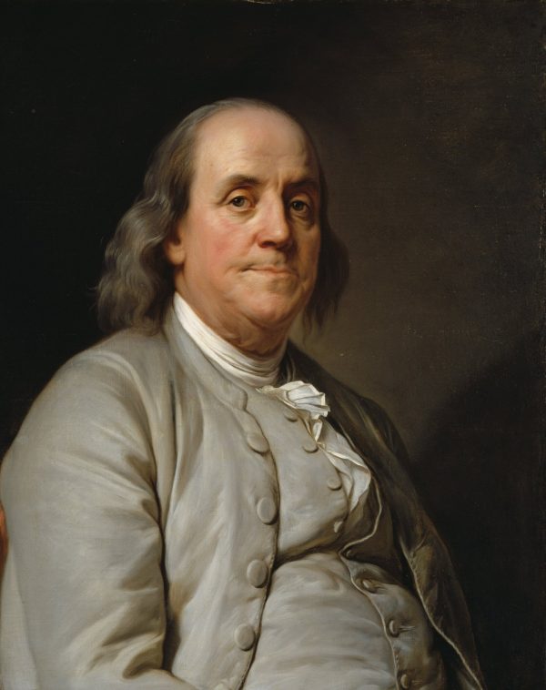Portrait of Benjamin Franklin by Joseph Siffrein Duplessis