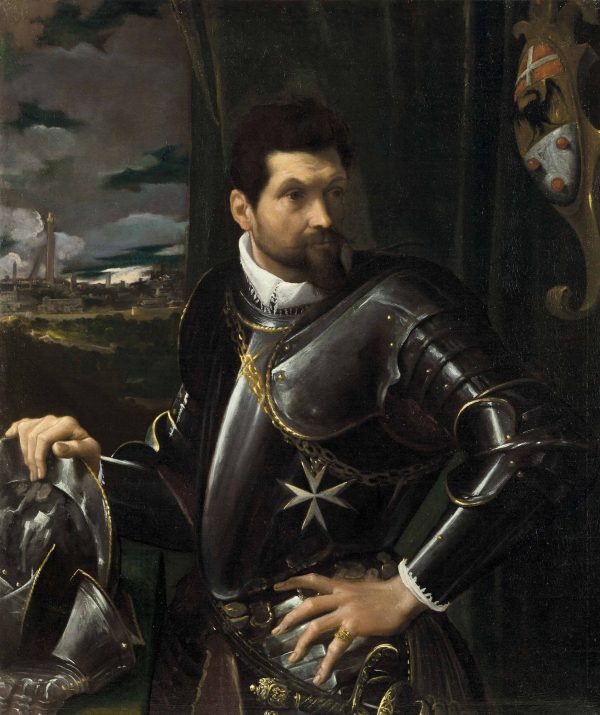 Portrait of Carlo Alberto Rati Opizzoni in Armour by Lodovico Carracci