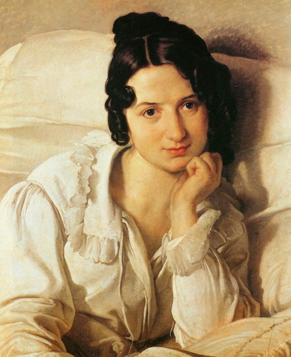 Portrait of Carolina Zucchi by Francesco Hayez