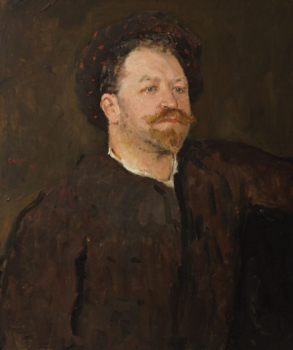 Portrait of Italian Singer Francesco Taman by Valentin Alexandrovich Serov