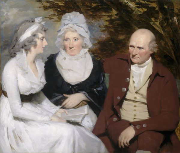 Portrait of John Johnstone, Betty Johnstone, and Miss Wedderburn by Henry Raeburn