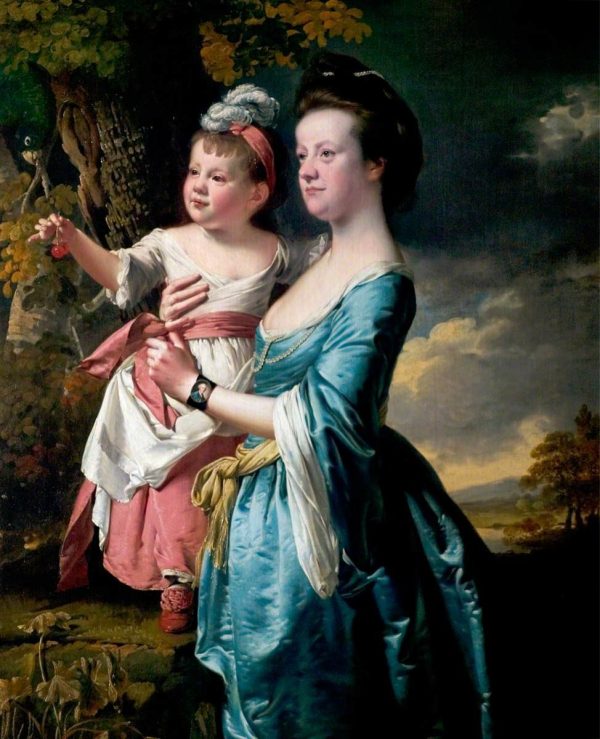 Portrait of Sarah Carver and her Daughter Sarah by Joseph Wright
