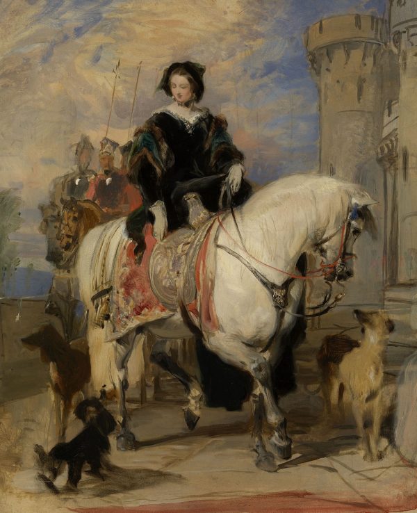Queen Victoria On Horseback by Sir Edwin Landseer