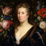 Portrait of Rachel Ruysch in her Dutch floral still-life style