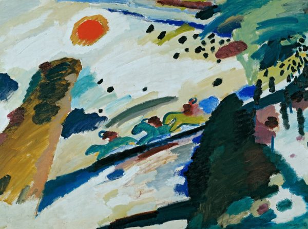Romantic landscape by Wassily Kandinsky