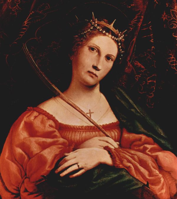 Saint Catherine by Lorenzo Lotto