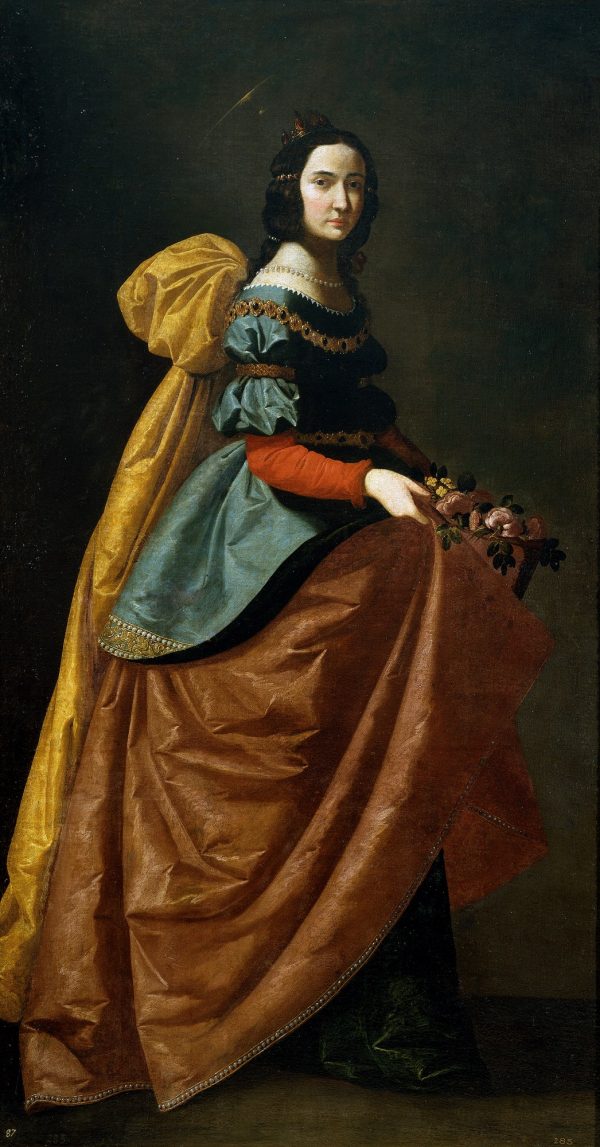 Saint Casilda by Zurbarán: The Princess with Roses in Her Skirt