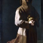Saint Francis in Meditation by Francisco de Zurbarán - hand-painted oil reproduction