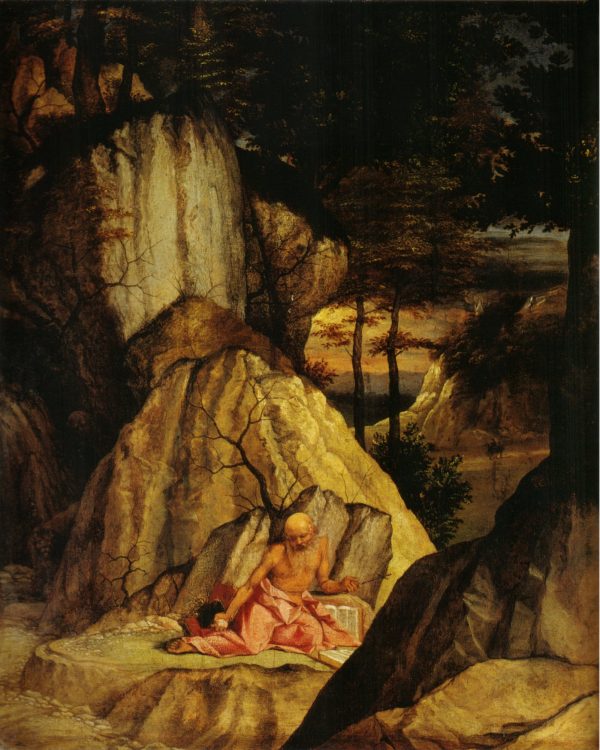 Saint Jerome In The Desert by Lorenzo Lotto