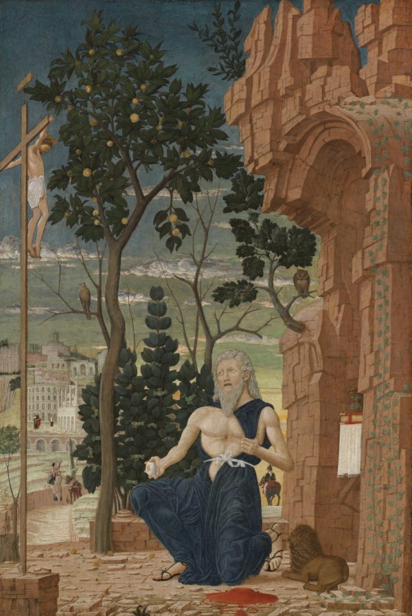 Saint Jerome In The Wilderness by Andrea Mantegna