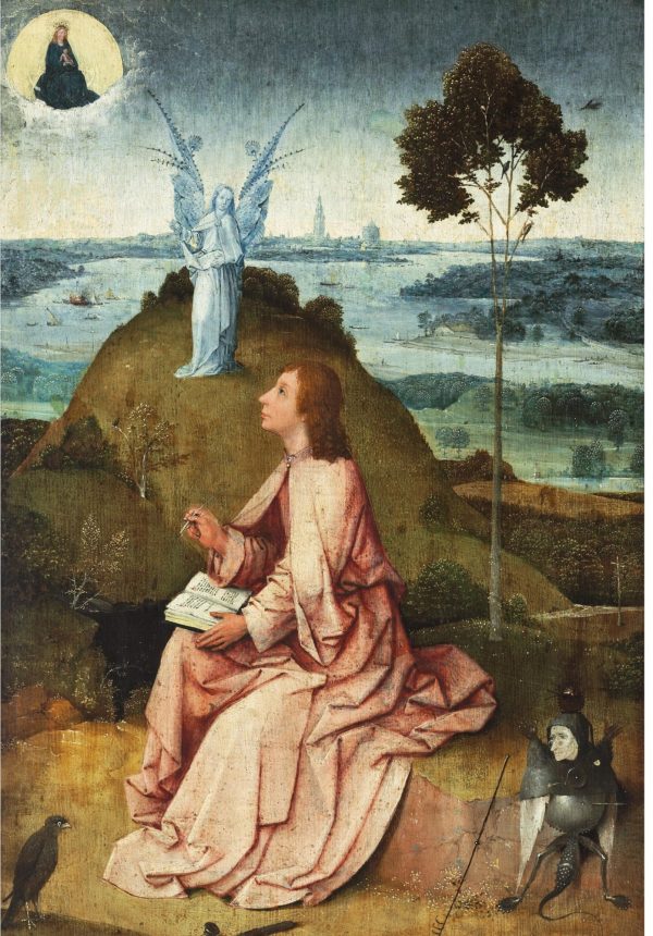 Saint John on Patmos by Hieronymus Bosch