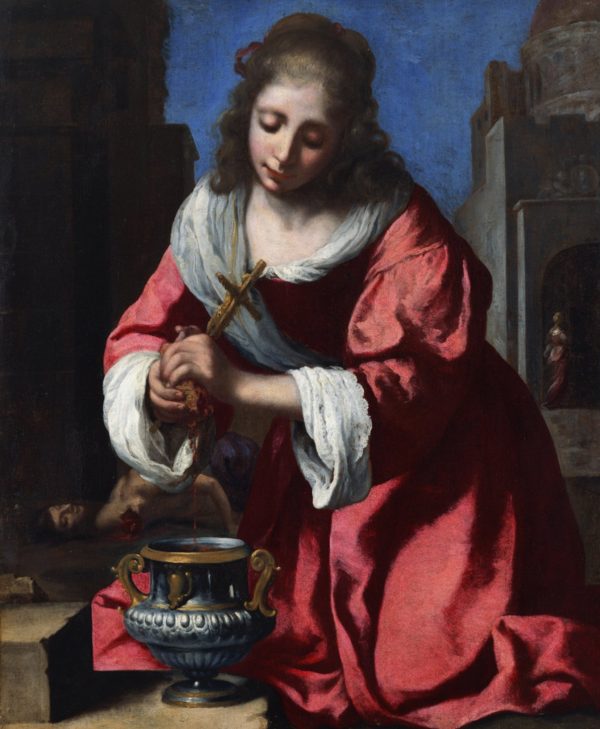 Saint Praxidis by Johannes Vermeer