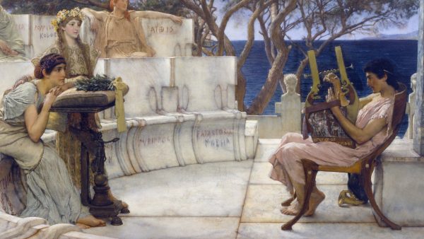Sappho and Alcaeus by Lawrence Alma-Tadema