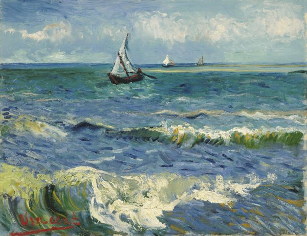 Seascape at Saintes Maries by Vincent Van Gogh