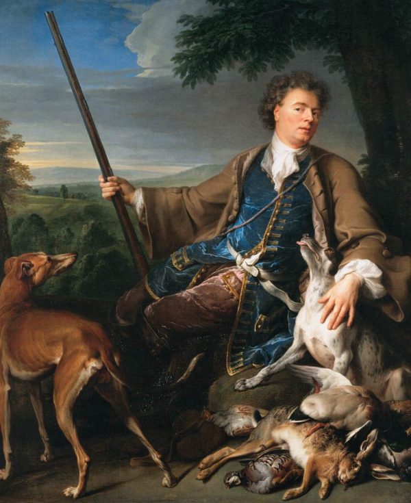 Self-Portrait in Hunting Dress by Alexandre Francois Desportes