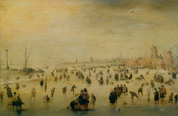 Skaters by Hendrick Avercamp