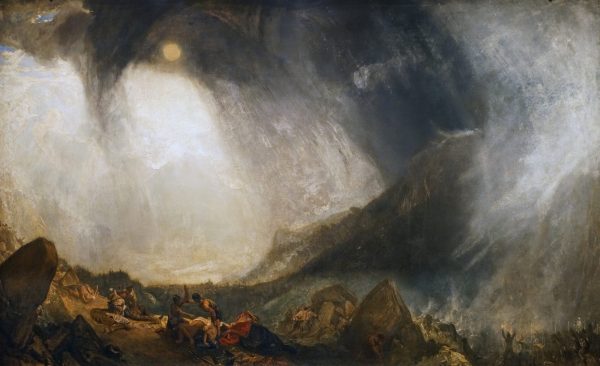 Snow Storm Hannibal and His Army Crossing the Alps by Jmw Turner