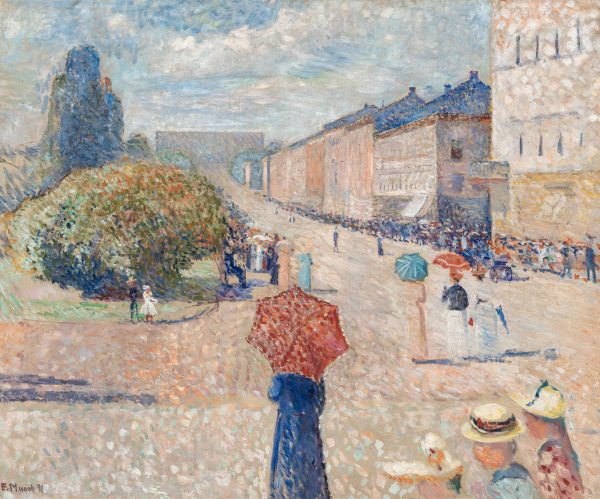 Spring Day on Karl Johann by Edvard Munch