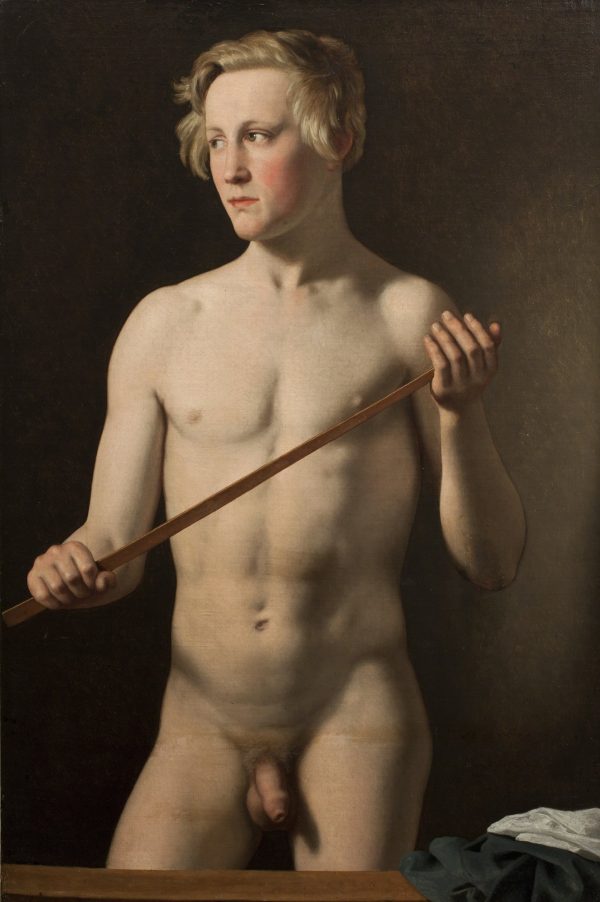 Standing Male Model by Christoffer Wilhelm Eckersberg