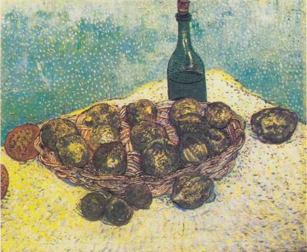Still Life Bottle Lemons and Oranges by Vincent Van Gogh