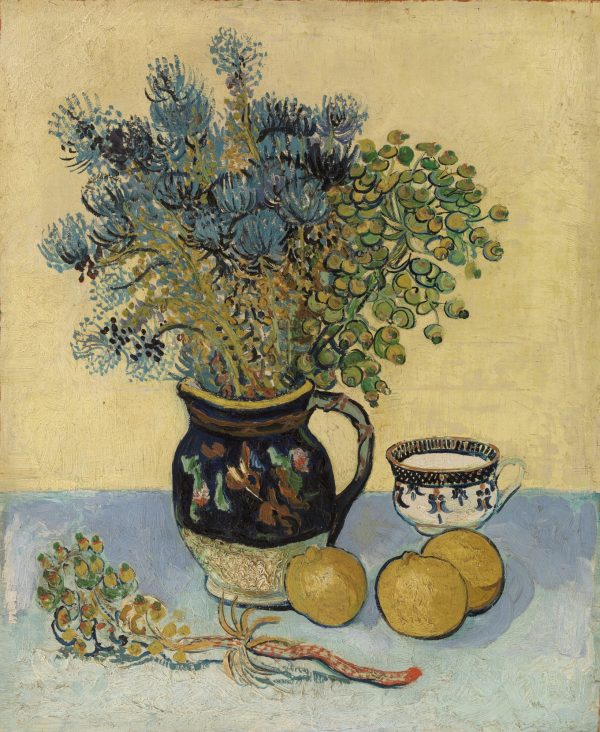 Still Life Majolica Jug with Wildflowers by Vincent Van Gogh