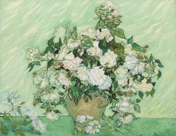 Still Life Vase with Roses by Vincent Van Gogh