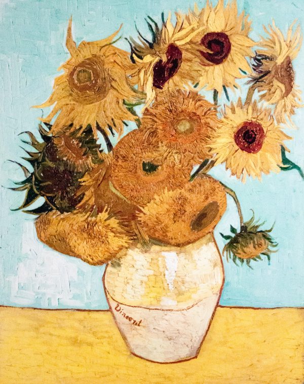 Still Life Vase with Twelve Sunflowers by Vincent Van Gogh