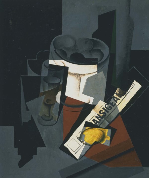 Still Life with Newspaper by Juan Gris
