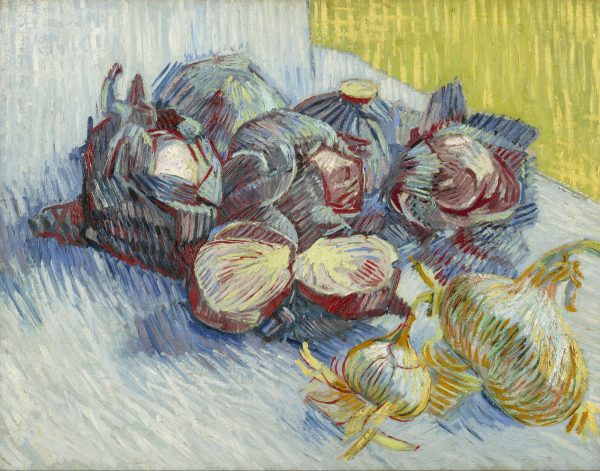 Still Life with Red Cabbages and Onions by Vincent Van Gogh