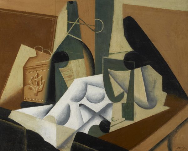 Still Life with White Tablecloth by Juan Gris