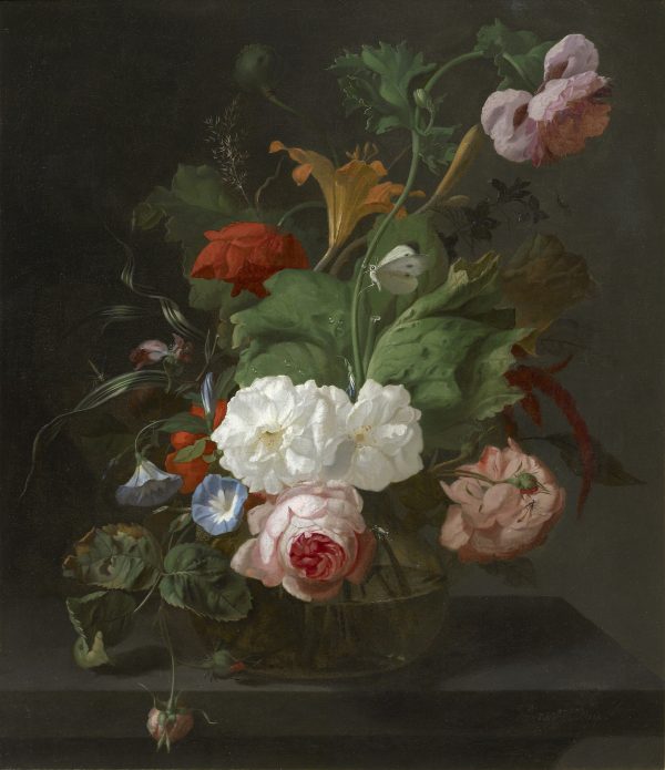 Summer Flowers in a Vase by Rachel Ruysch, hand-painted oil painting reproduction