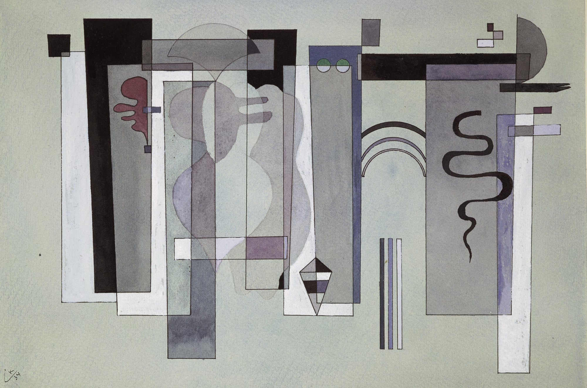 Surfaces meeting by Wassily Kandinsky - hand-painted oil reproduction